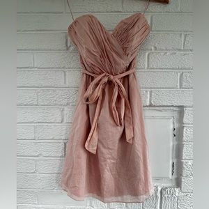 Express baby pink, sweetheart neckline dress, size 0